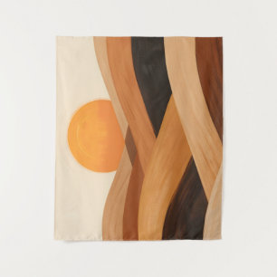 Soft Sand Waves at Sunset Tapestry