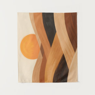 Soft Sand Waves at Sunset Tapestry