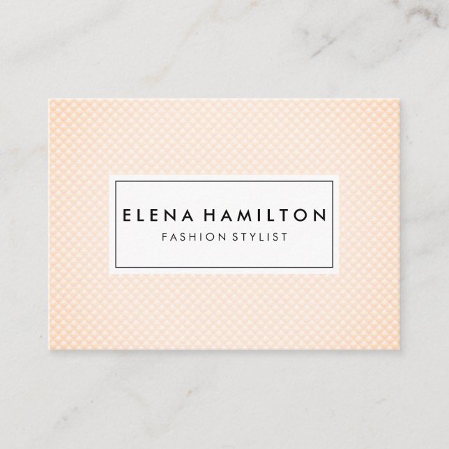 Soft Scale Pattern Business Card (Front)