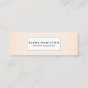 Soft Scale Pattern Mini Business Card