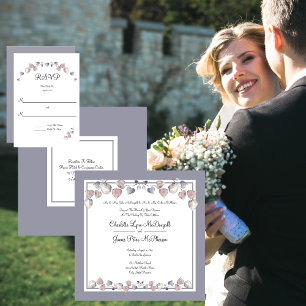 Soft Scottish Heather, Purple Wedding Hearts