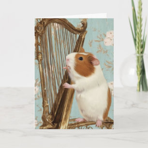 Soft Serenade – Guinea Pig Greeting Card