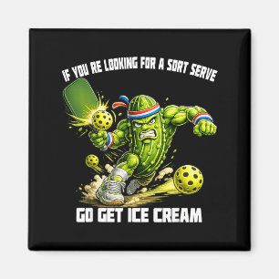 Soft Serve ckleball Playing ckle Ball Mens Magnet