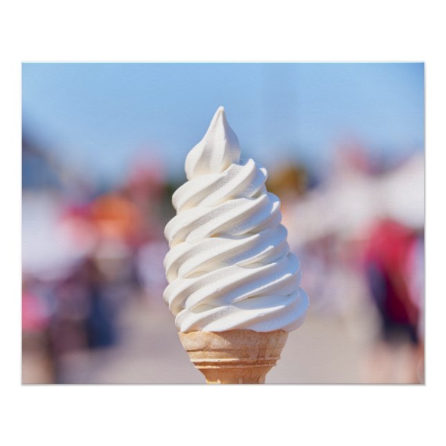 Soft serve ice cream post  poster (Front)