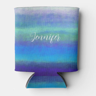 Soft shades of blue and green can cooler