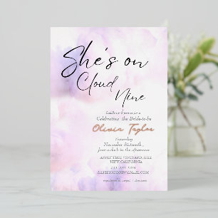 Soft She's on cloud 9 Rose gold Bridal Shower