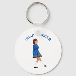 Soft Shoe Irish Dancer in Blue Key Ring