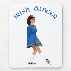 Soft Shoe Irish Dancer in Blue Mouse Pad