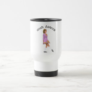 Soft Shoe Irish Dancer in Pink Travel Mug