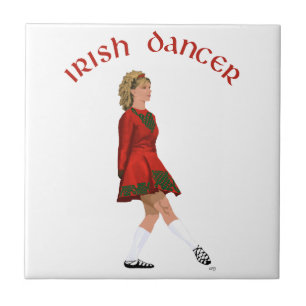 Soft Shoe Irish Dancer in Red Tile
