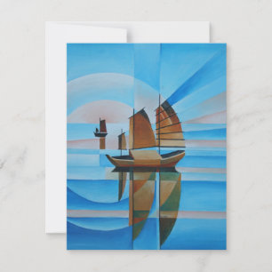 Soft Skies, Cerulean Seas and Cubist Junks