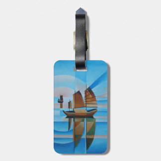 Soft Skies, Cerulean Seas and Cubist Junks Luggage Tag