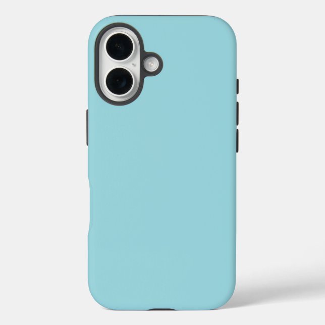 Soft Sky Blue Solid Colour Case-Mate iPhone Case (Back)