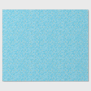 Soft Sky Blue & White Watercolor Ditsy Floral Patt Wrapping Paper