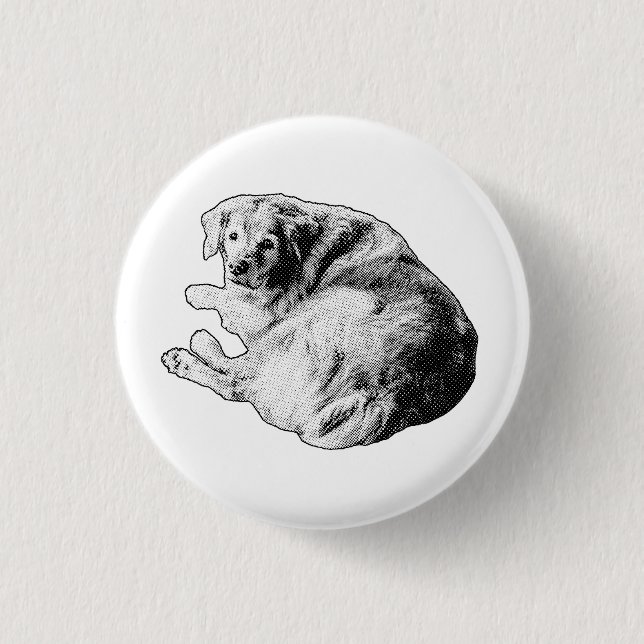 Soft Spiral, Friendly Glance 3 Cm Round Badge (Front)