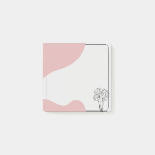 Soft Spoken Minimalist Post-it Notes
