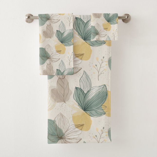 Soft Spring Botanical Towel (Insitu)