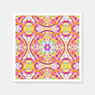 Soft Spring Pastels Tie Dye Pattern Napkin