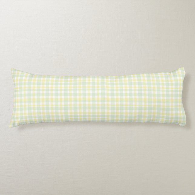 Soft Spring Plaid Body Cushion (Front)