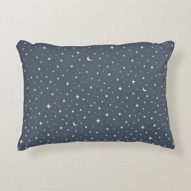 Soft Star Pattern Aesthetic Decorative Cushion (Front)