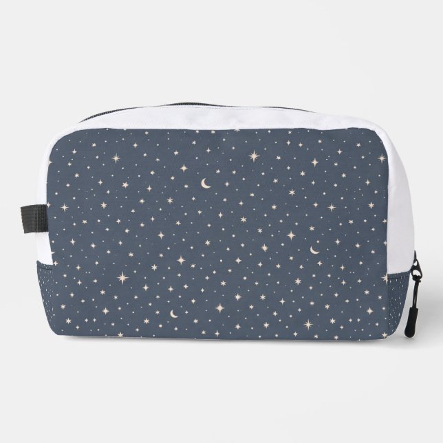 Soft Star Pattern Aesthetic Dopp Kit (Front)