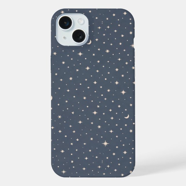 Soft Star Pattern Aesthetic iPhone Case (Back)