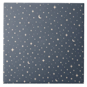 Soft Star Pattern Aesthetic Tile