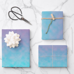 Soft Static Between Stars Wrapping Paper Sheet