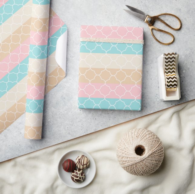Soft Striped Wrapping Pattern Roll Paper (Crafts)