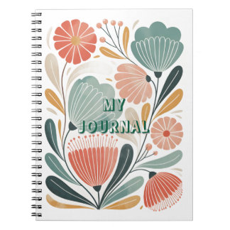 Soft Summer Floral Spiral Photo Notebook