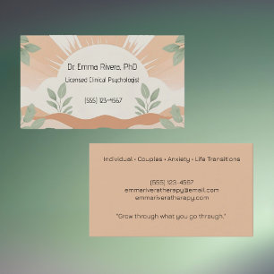   Soft  summer - therapists Business Card
