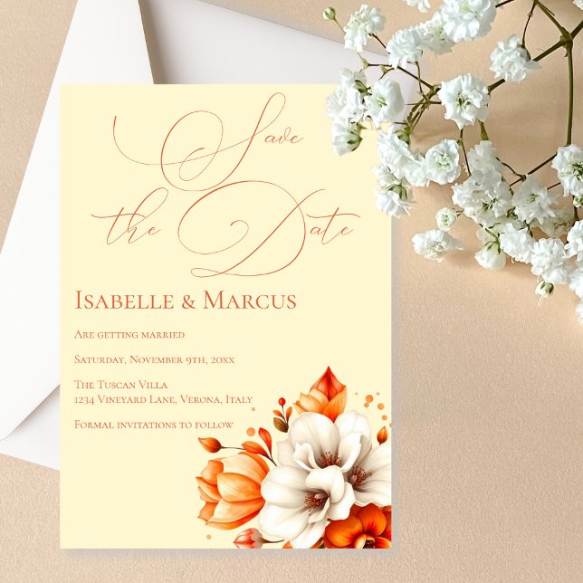 Soft Sunset Glow Save the Date Wedding Invitation (Soft Sunset Glow Save the Date Wedding Invitation)