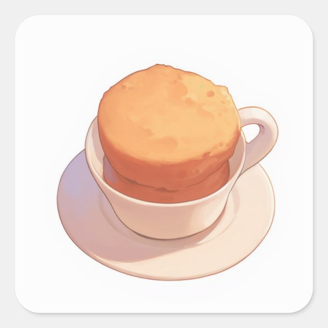 Soft Sweet Art Square Sticker (Front)