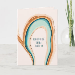 Soft Swirl custom wedding card