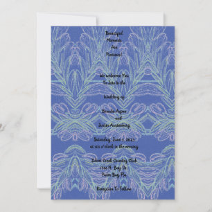 Soft Swirls Blue Beautiful Moments Invitation