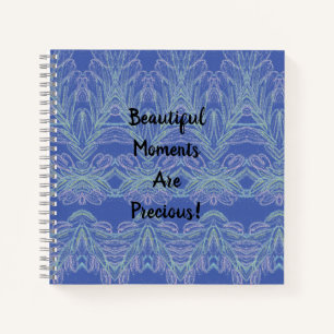 Soft Swirls Blue Beautiful Moments Notebook