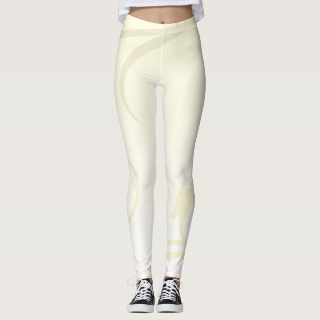 Soft swirls pattern leggings (Front)