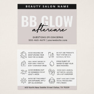Soft Taupe Modern BB Glow Aftercare Guide