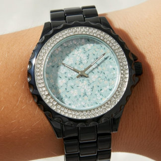 Soft Tiny Ditsy Floral Pattern in Pastel Colors Watch