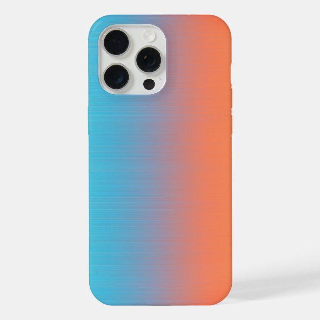 Soft Toned Orange Blue iPhone Case (Back)