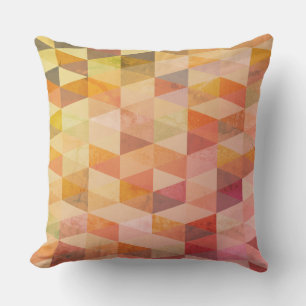 Soft Triangle Geometric Pattern Cushion