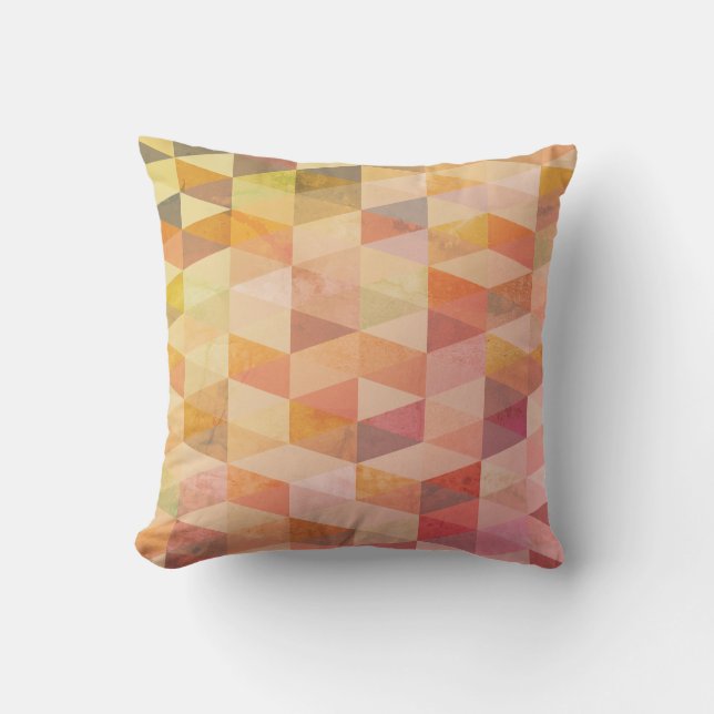 Soft Triangle Geometric Pattern Cushion (Front)