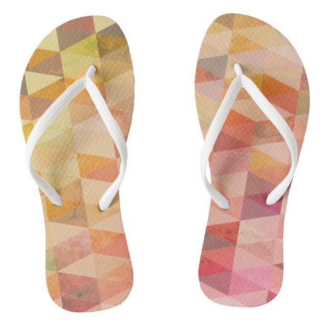 Soft Triangle Geometric Pattern Jandals (Footbed)