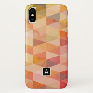 Soft Triangle Geometric Pattern Monogrammed Case-Mate iPhone Case