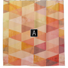 Soft Triangle Geometric Pattern | Monogrammed