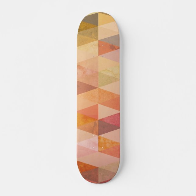 Soft Triangle Geometric Pattern Skateboard (Front)