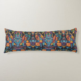 Soft Turquoise "Epochal Symmetry" Comfy Body Pillo Cushion