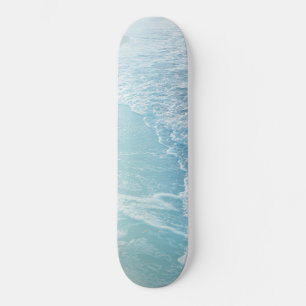 Soft Turquoise Ocean Dream Waves #2 #water #decor  Skateboard