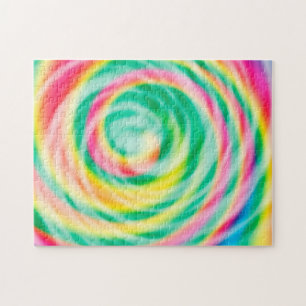 Soft Vibrant Tie Dye Jigsaw Puzzle