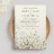 Soft Vintage Baby's Breath Wedding Invitations